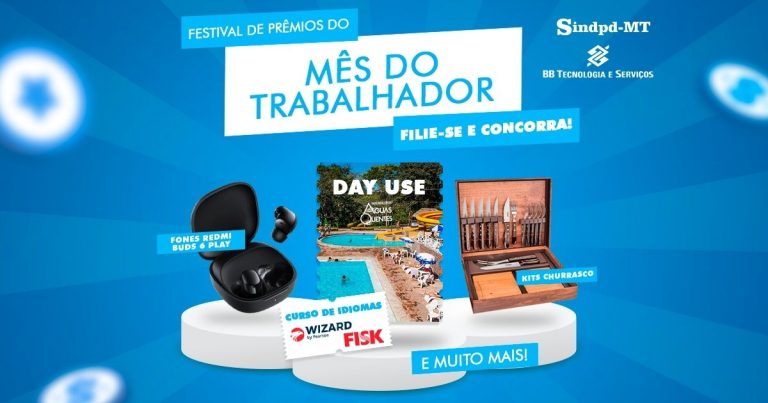 Sindpd-MT convida trabalhadores da BBTS para o Festival de Prêmios