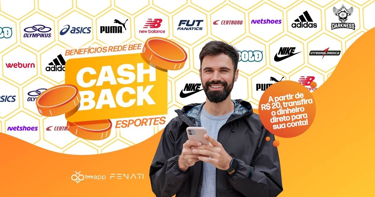 Nike, Adidas, Centauro, Netshoes e muito mais: compre com desconto, cashback e zere sua contribuição na Bee Fenati!